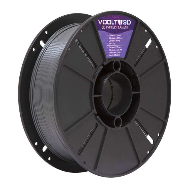 Filamento PLA Grafite Velvet High Speed Premium - 1Kg — 3