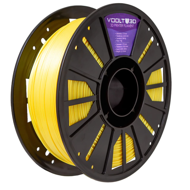 Filamento PLA Amarelo V-Silk High Speed Premium - 1Kg — 3