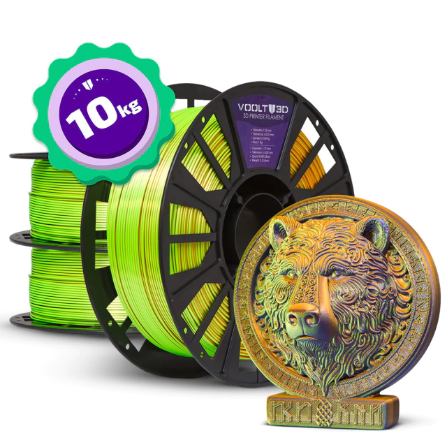 Kit Master - Filamento PLA Tri Color - 10 unidades