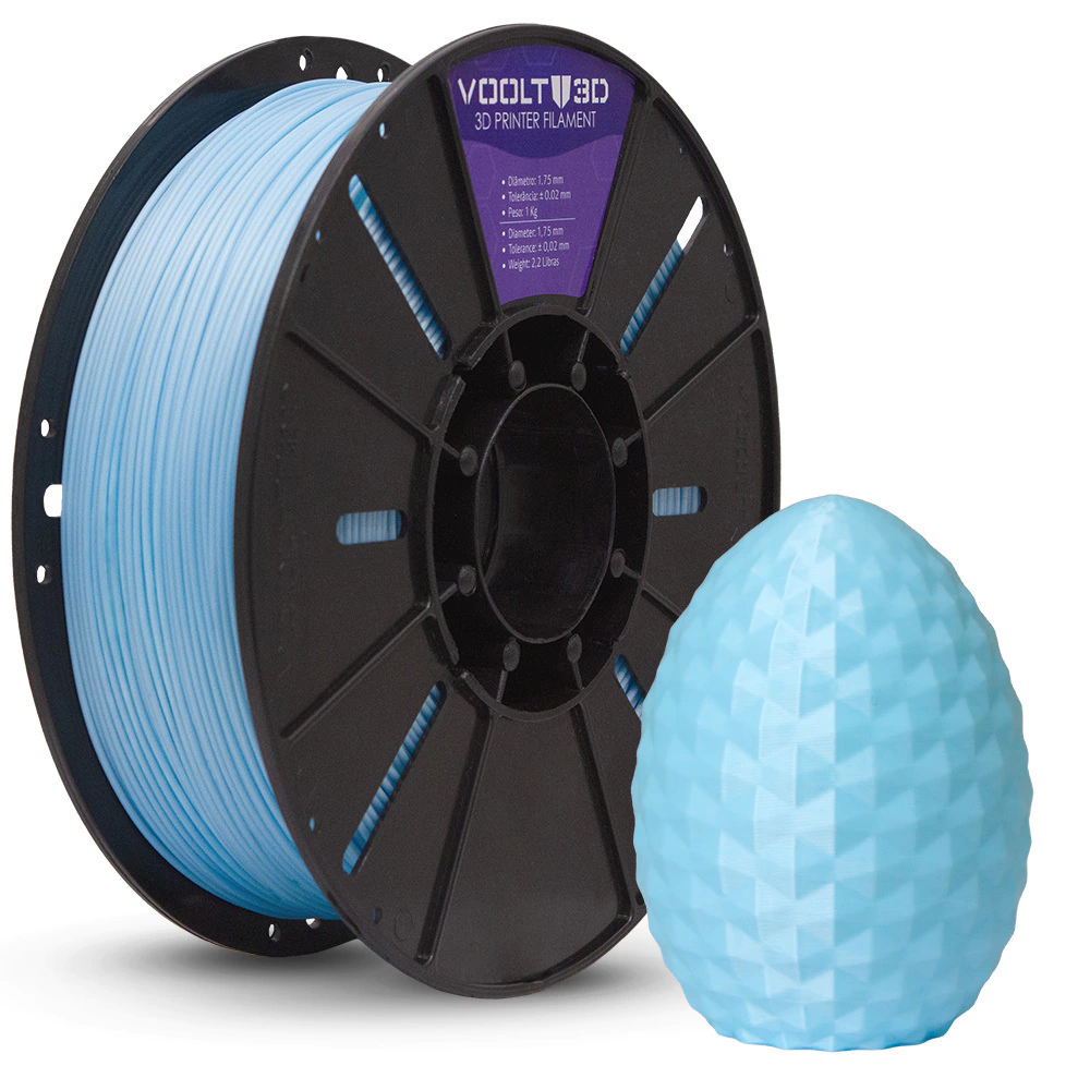 Filamento PLA Azul Macaron Velvet High Speed Premium - 1Kg