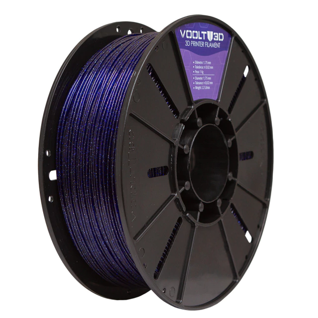 Filamento PLA Azul Nettuno Cosmos High Speed Premium - 1Kg — peça impressa