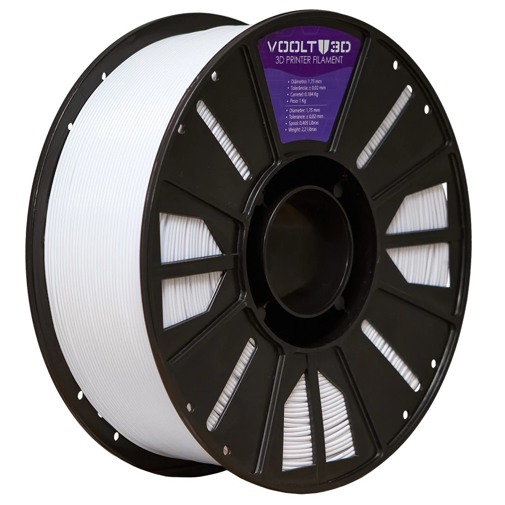 Filamento ABS Branco High Speed Premium - 1Kg