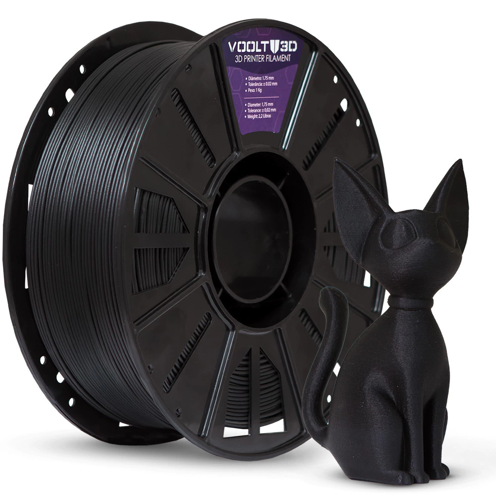 Filamento PLA Carvão Wood High Speed Premium - 1Kg