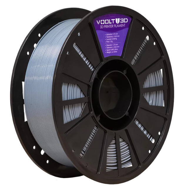 Filamento PETG HF Cinza Claro High Fluidity Premium - 1Kg — 3