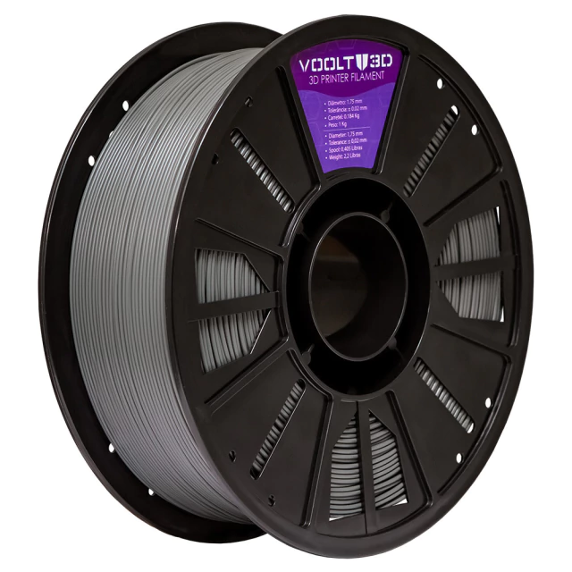 Filamento PLA Cinza Grafite High Speed Premium - 1Kg — 3