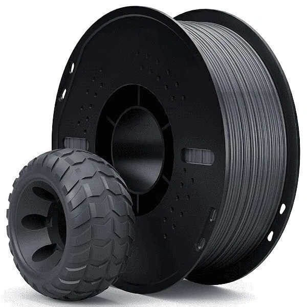 Filamento TPU 95A Cinza 1Kg