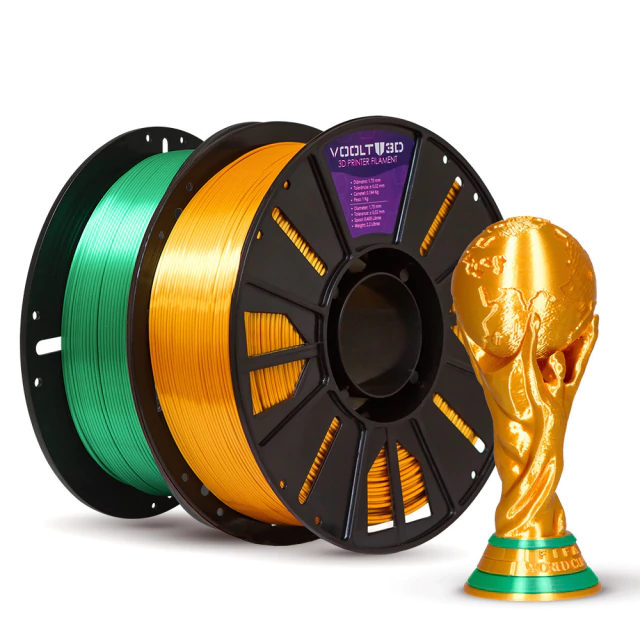 KIT Filamento PLA V-Silk Copa do Mundo 2kg — peça impressa