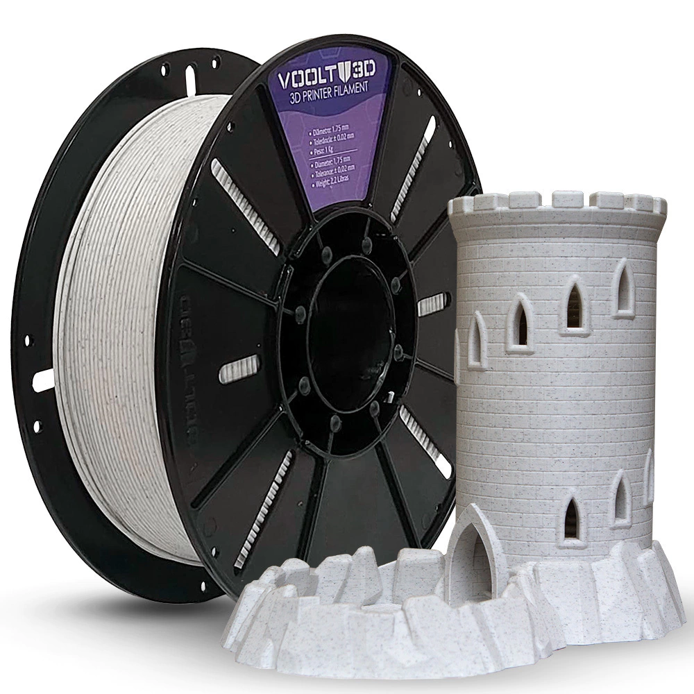 Filamento PLA Marmorizado Stone High Speed Premium - 1Kg