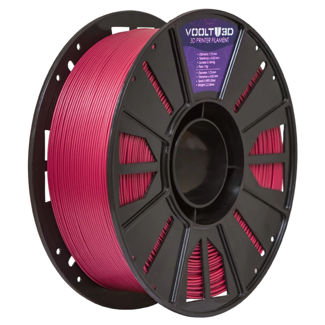 Filamento PLA Vermelho Marsala High Speed Premium - 1Kg — 3
