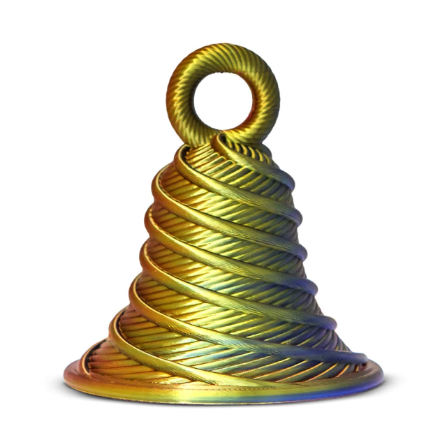 Filamento PLA Tri Color Dourado / Azul / Ametista V-Silk High Speed Premium - 1Kg — peça impressa