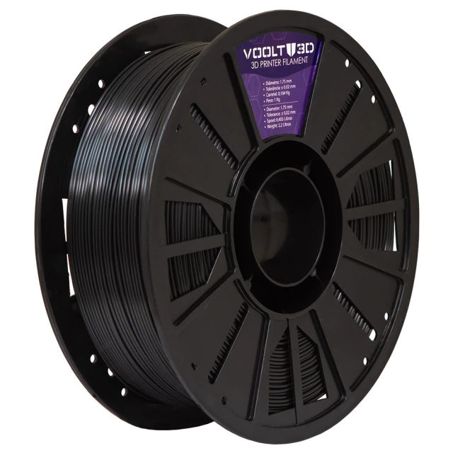 Filamento PLA Preto V-Silk High Speed Premium - 1Kg — 3