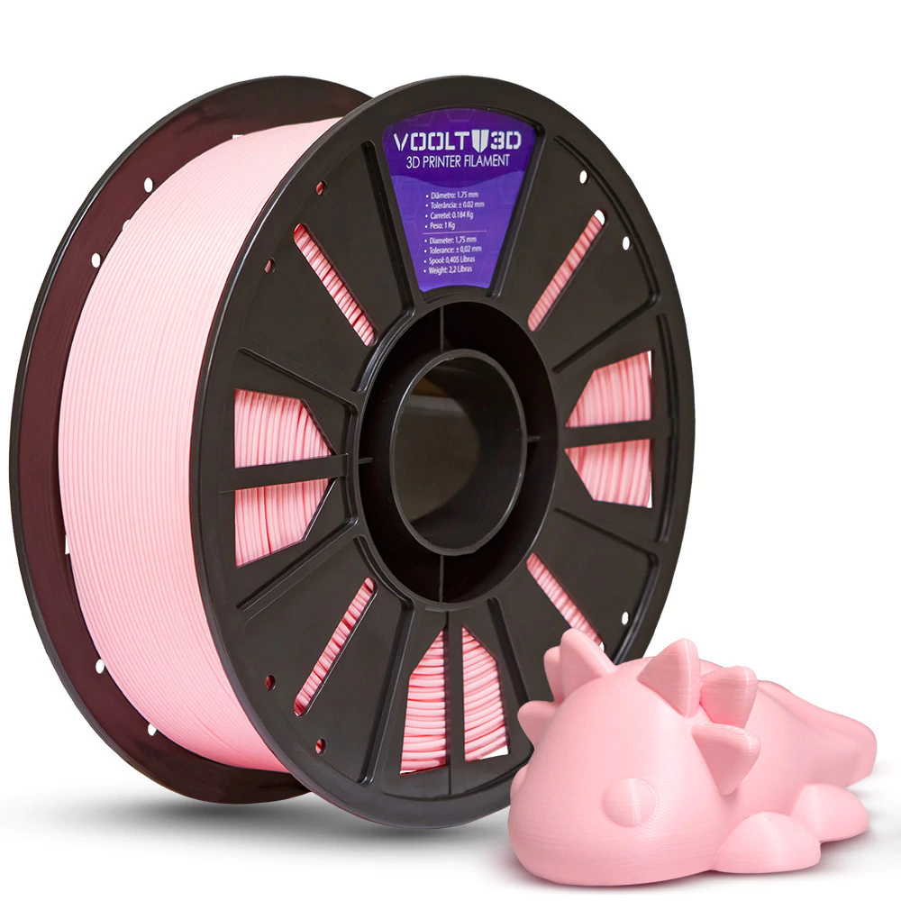 Filamento PLA Rosa Bebê High Speed Premium - 1Kg