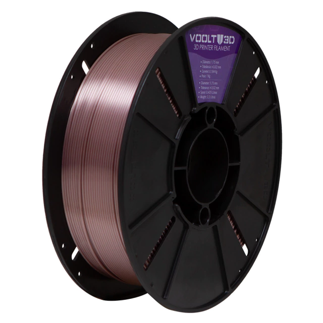 Filamento PLA Rose Gold V-Silk High Speed Premium - 1Kg — 3