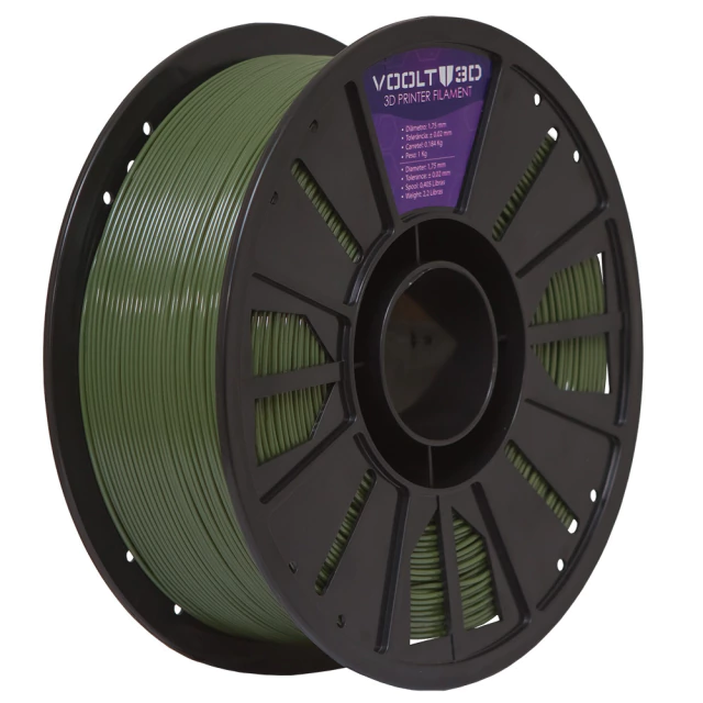 Filamento PETG HF Verde Oliva High Fluidity Premium - 1Kg — 3