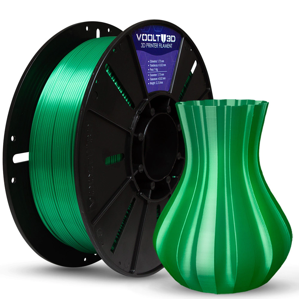 Filamento PLA Verde V-Silk High Speed Premium - 1Kg