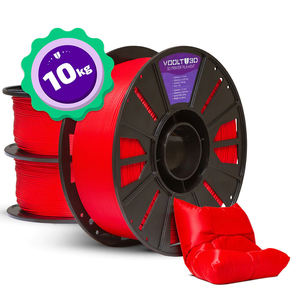 Kit Master - Filamento PLA Sólido - 10 unidades — peça impressa